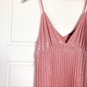Zara pink sequin midi dress Clearance